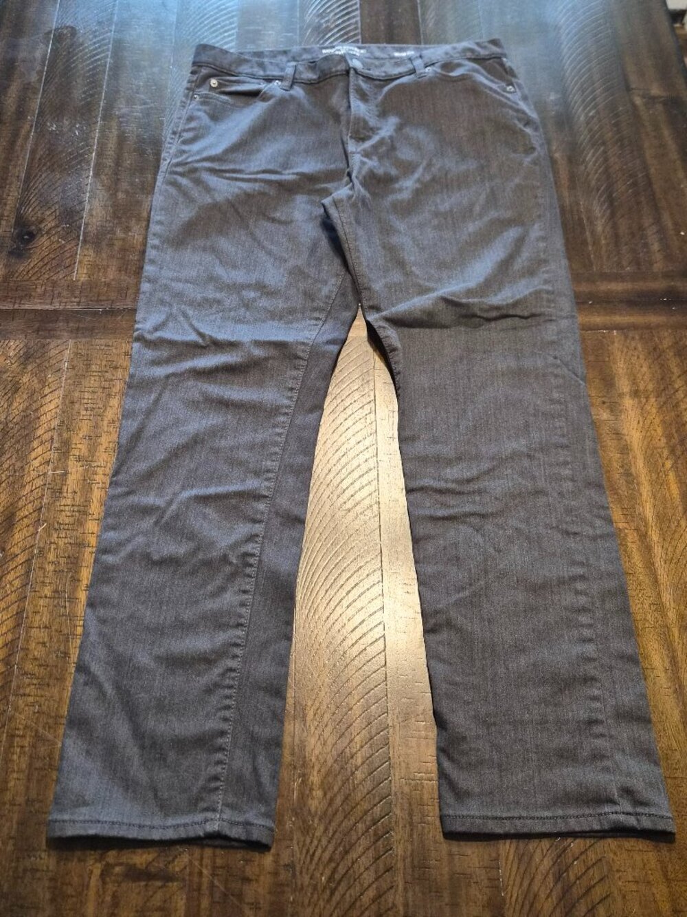 Banana Republic Slim Travel Jeans Mens Size 35x30 Slim Gray Stretch Pants G626